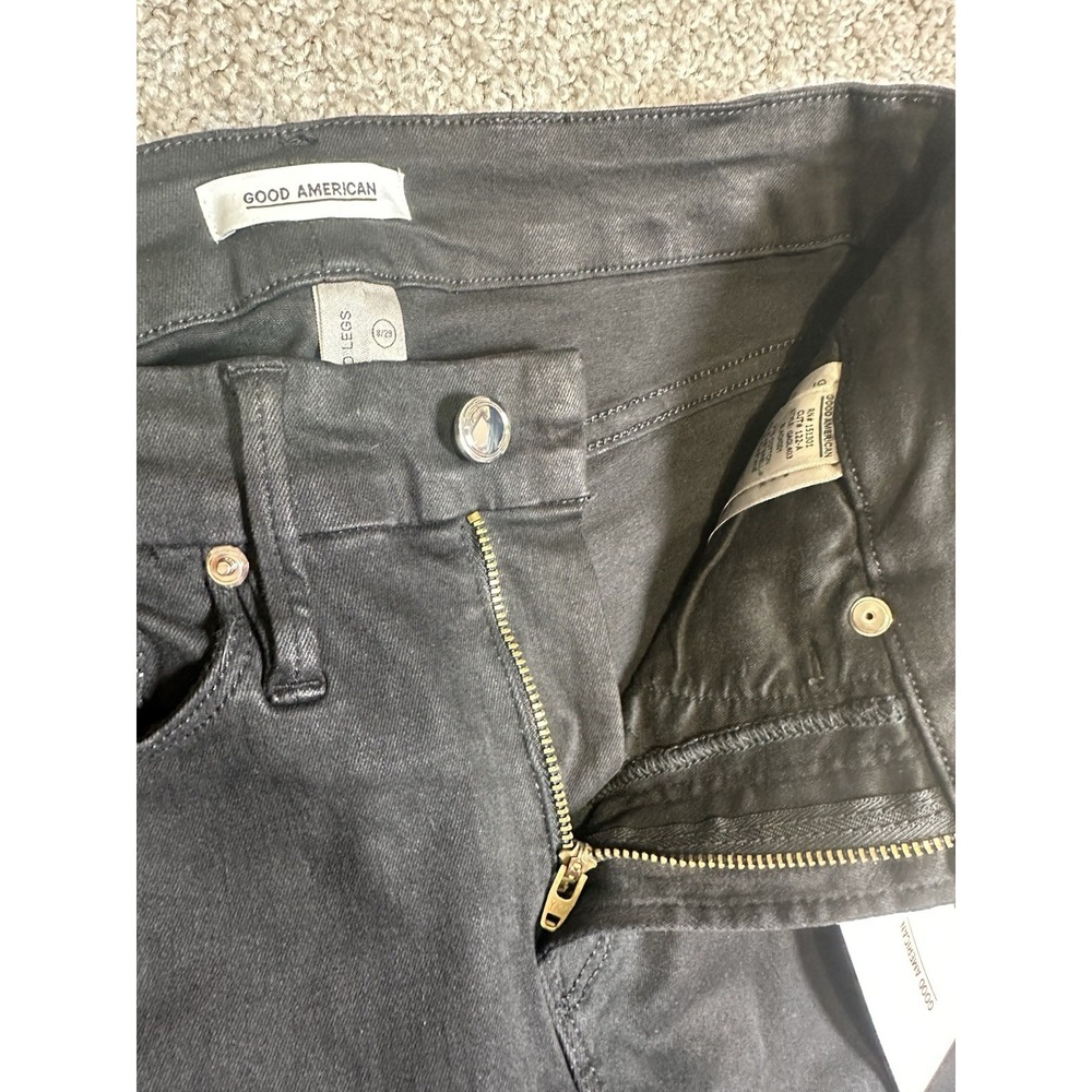 Good American Good Legs Black Skinny Jeans High Rise Women's Size 8/29 NWT - Picture 6 of 10